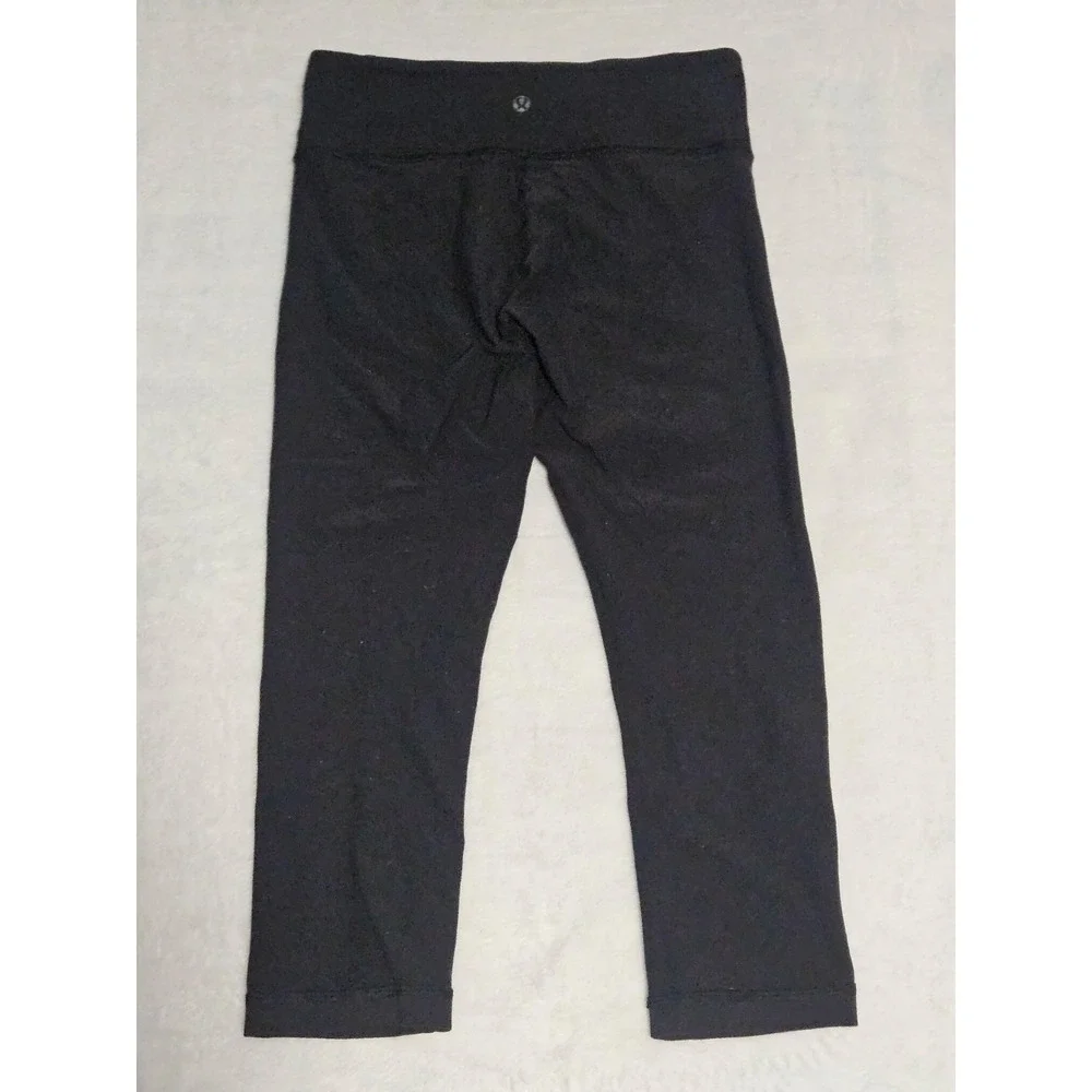 lululemon best for size 6 wunder under reversible crop leggings geometric band